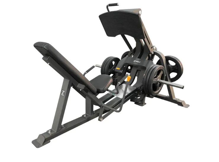 TORQUE Fitness Plate Loaded Leg Press, Metal Weights, Fitness Chair