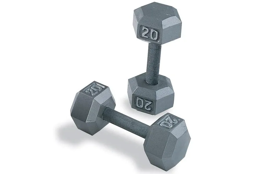 Warrior Cast Iron Hex Dumbbells, Equipment Storage