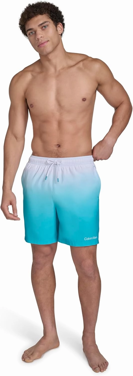 Calvin Klein Men's Volley Quick Dry Lightweight Swim Trunk