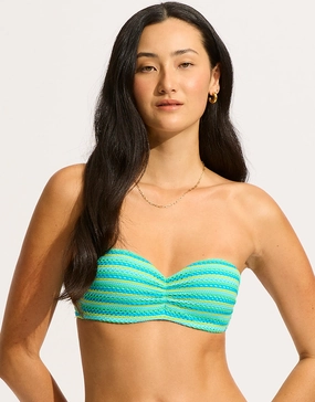 Calypso Bustier Bandeau Bikini Top - Jasmine