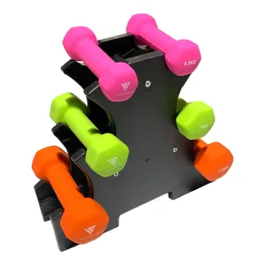 Cant-Miss Hit Fitness Neoprene Dumbbells | 6kg Set Must-Have, Rollers, Legpress,Hack Squats, Ankle weights