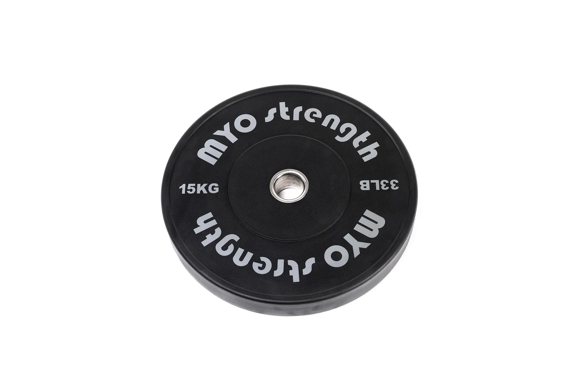MYO Strength Olympic Solid Rubber Black Bumper Plates, Dip Station