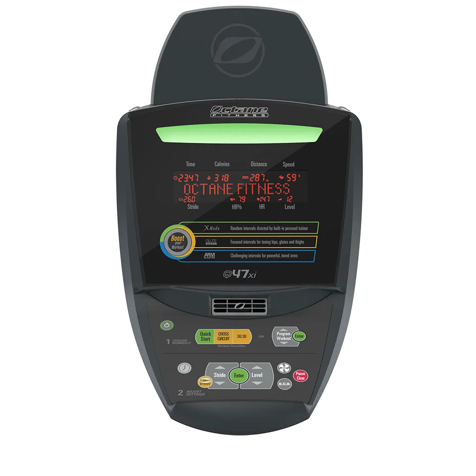 Octane - Q47xi Standing Elliptical, Quiet elliptical for apartment