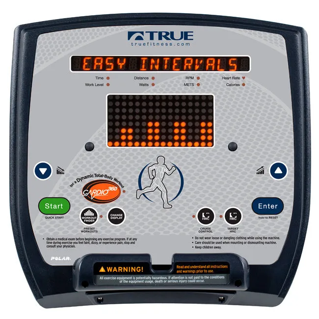 TRUE Fitness M50 Elliptical Trainer, Weighted Vests