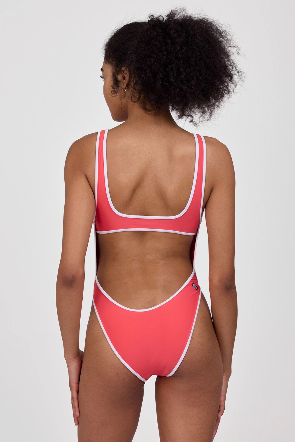 Catherine Surf One Piece - Coral Reef & White