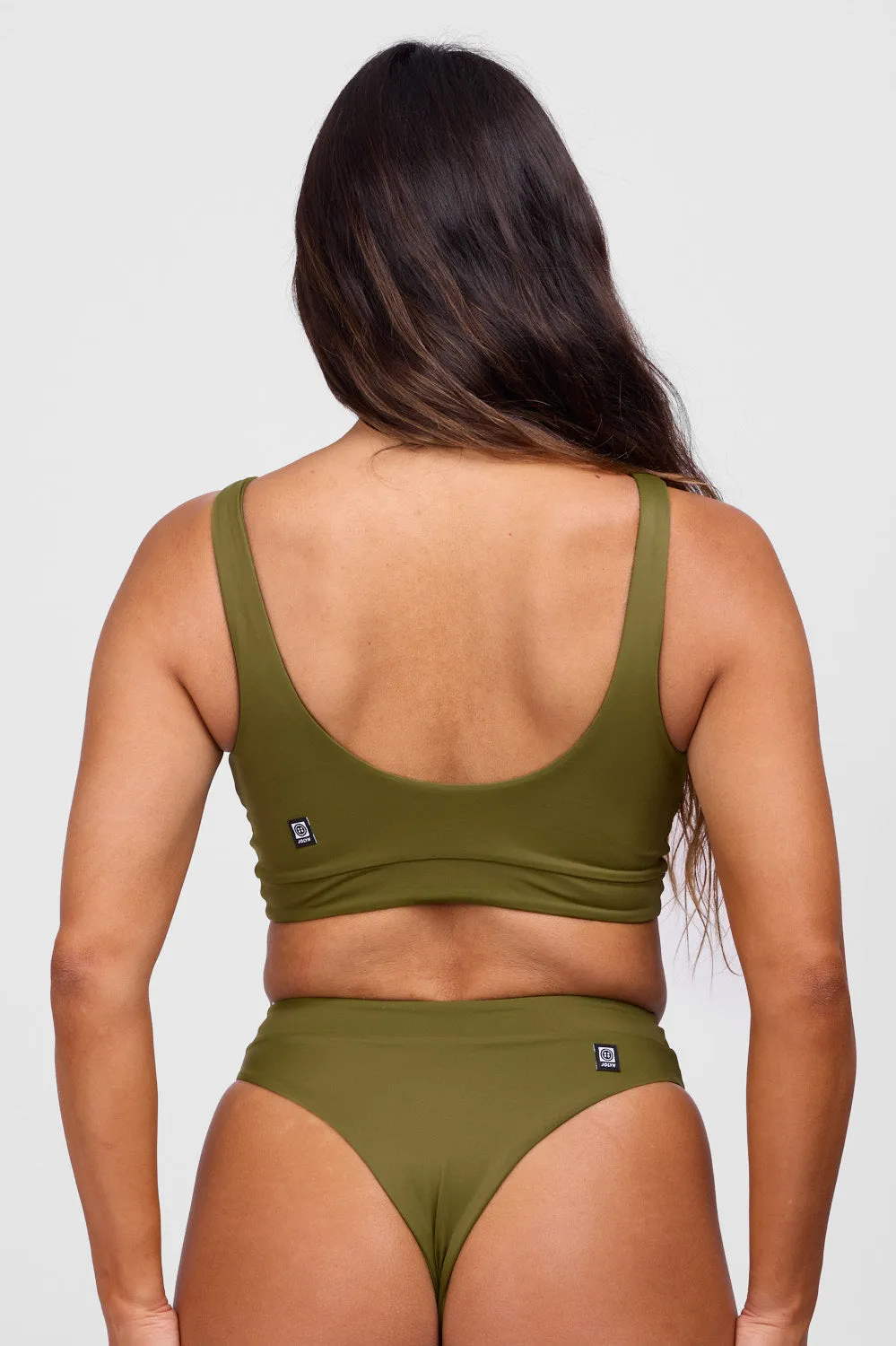 Cayla Bikini Top - Kelp