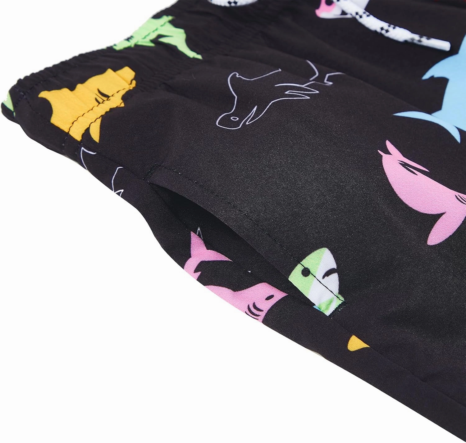 Century Star Boys Swim Trunks with Boxer Brief Liner Boys Swimwear Quick Dry Bathing Suit Toddler Swim Trunks