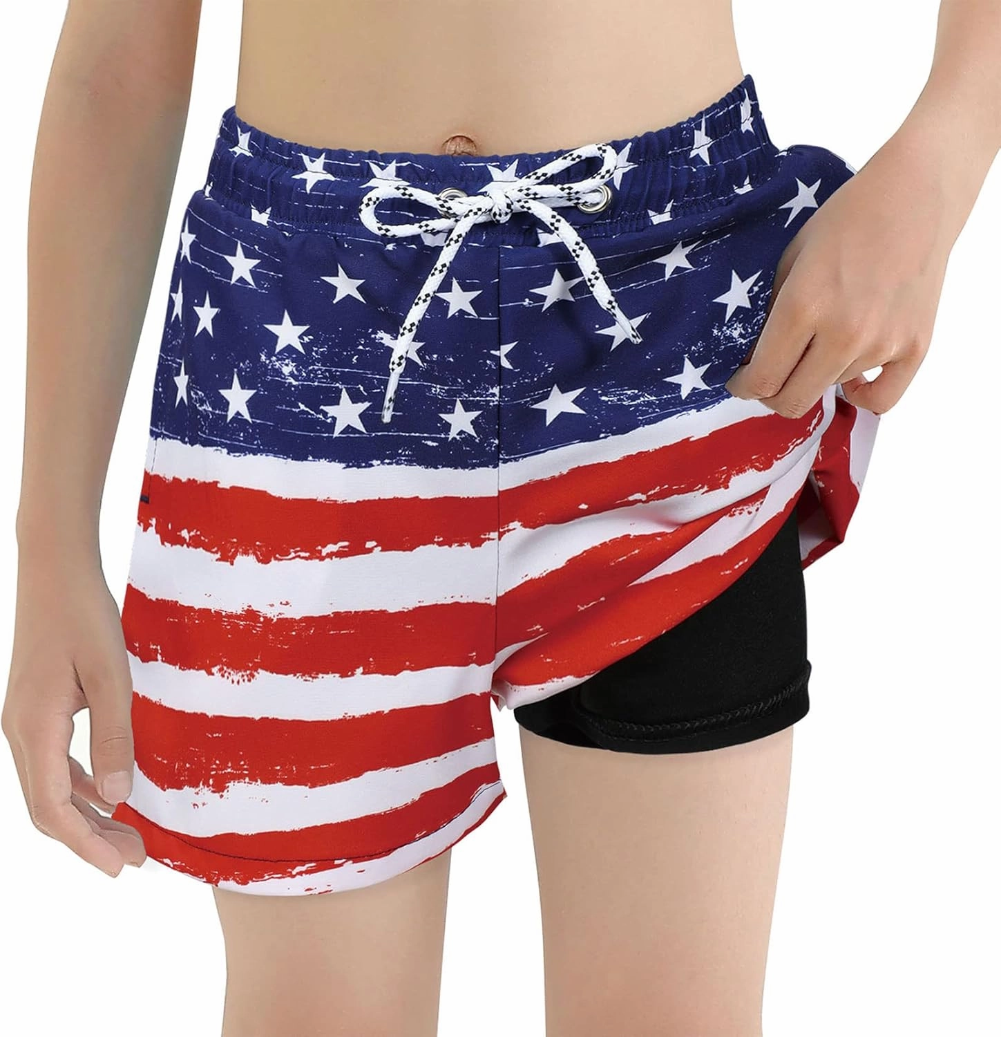 Century Star Boys Swim Trunks with Compression Liner Boys Bathing Suit Toddler Swim Trunks Beach Board Shorts Swimwear