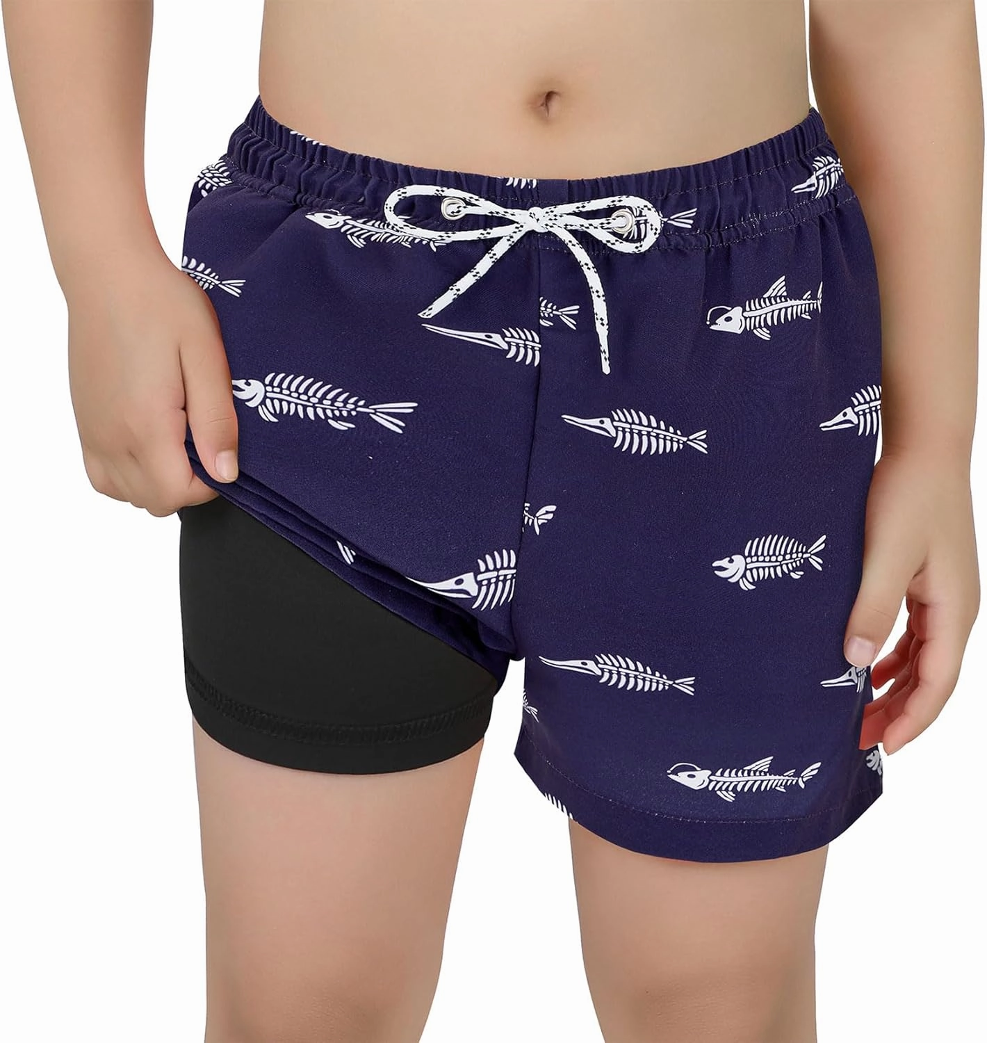 Century Star Boys Swim Trunks with Compression Liner Boys Bathing Suit Toddler Swim Trunks Beach Board Shorts Swimwear