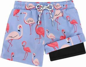 Century Star Boys Swim Trunks with Compression Liner Boys Bathing Suit Toddler Swim Trunks Beach Board Shorts Swimwear