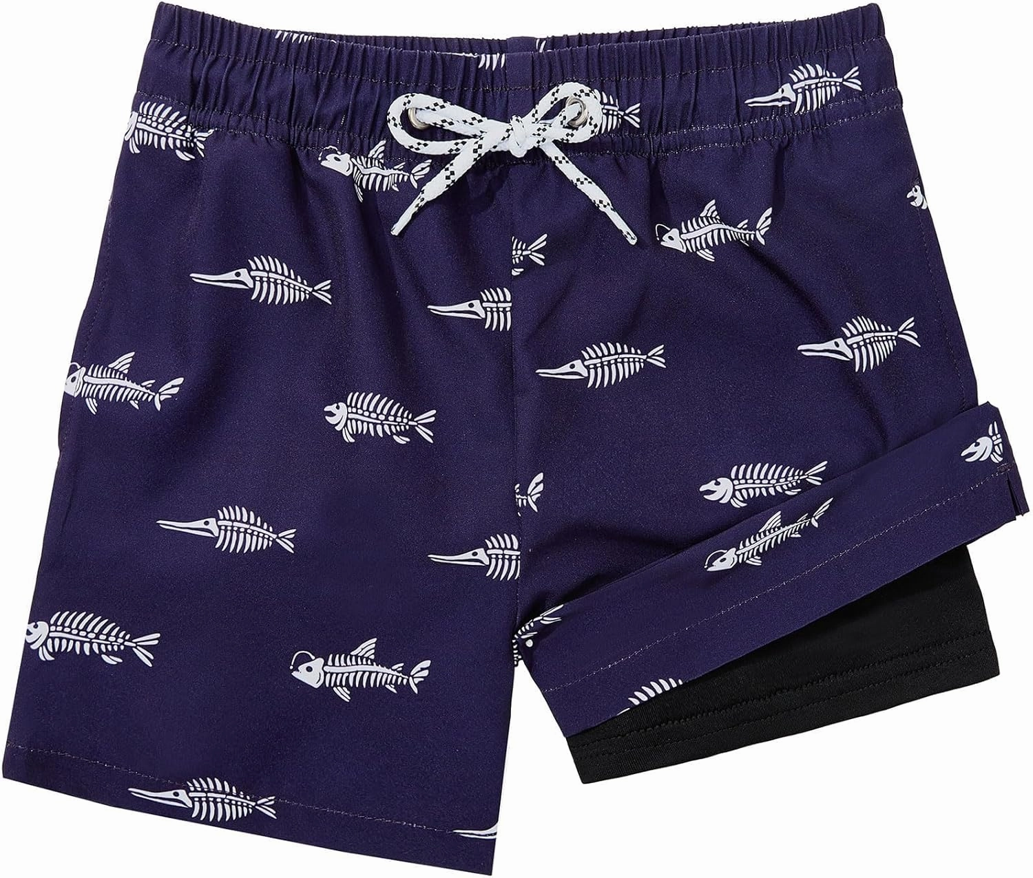 Century Star Boys Swim Trunks with Compression Liner Boys Bathing Suit Toddler Swim Trunks Beach Board Shorts Swimwear