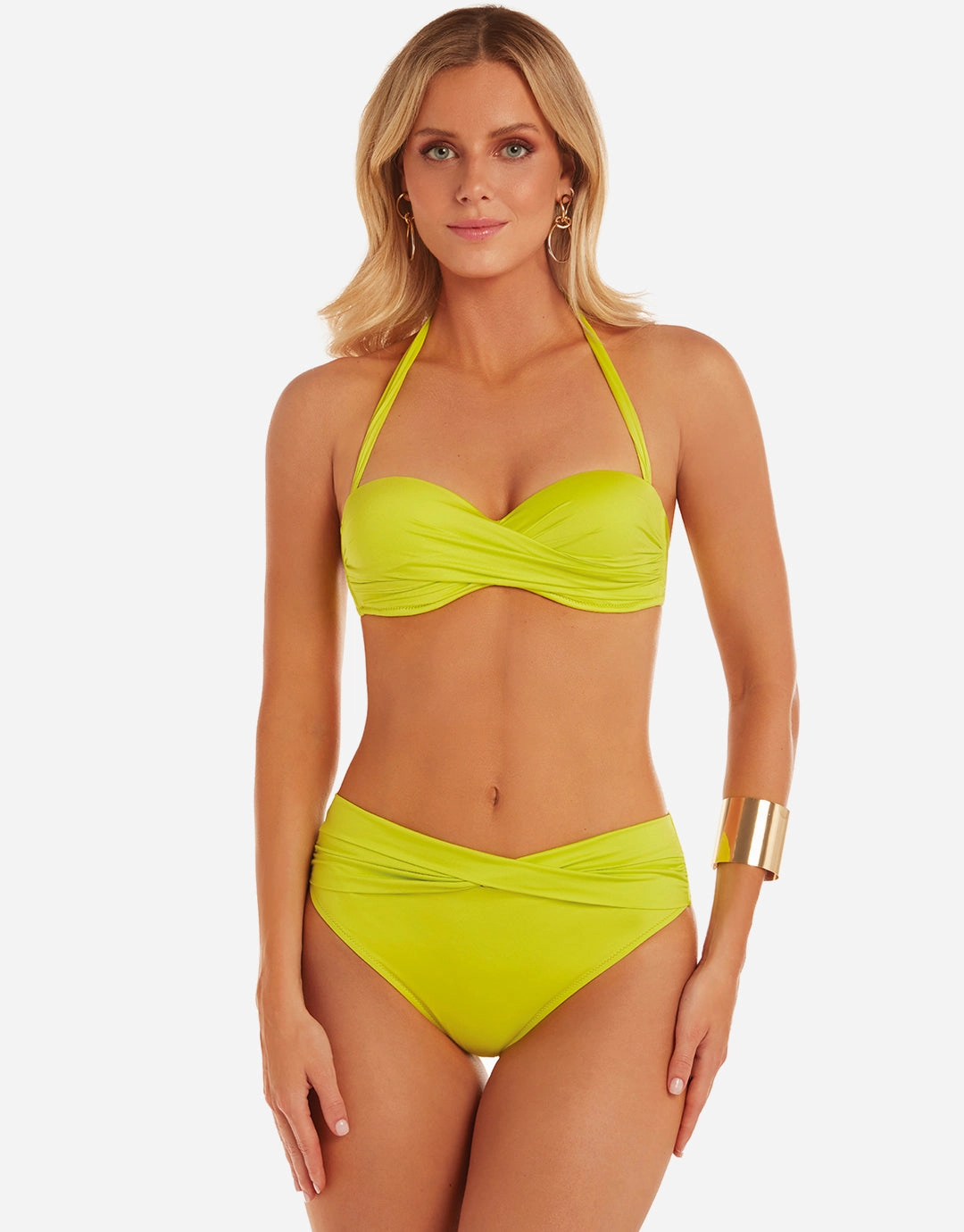 Ceylan Twist Front Bikini Pant - Lima