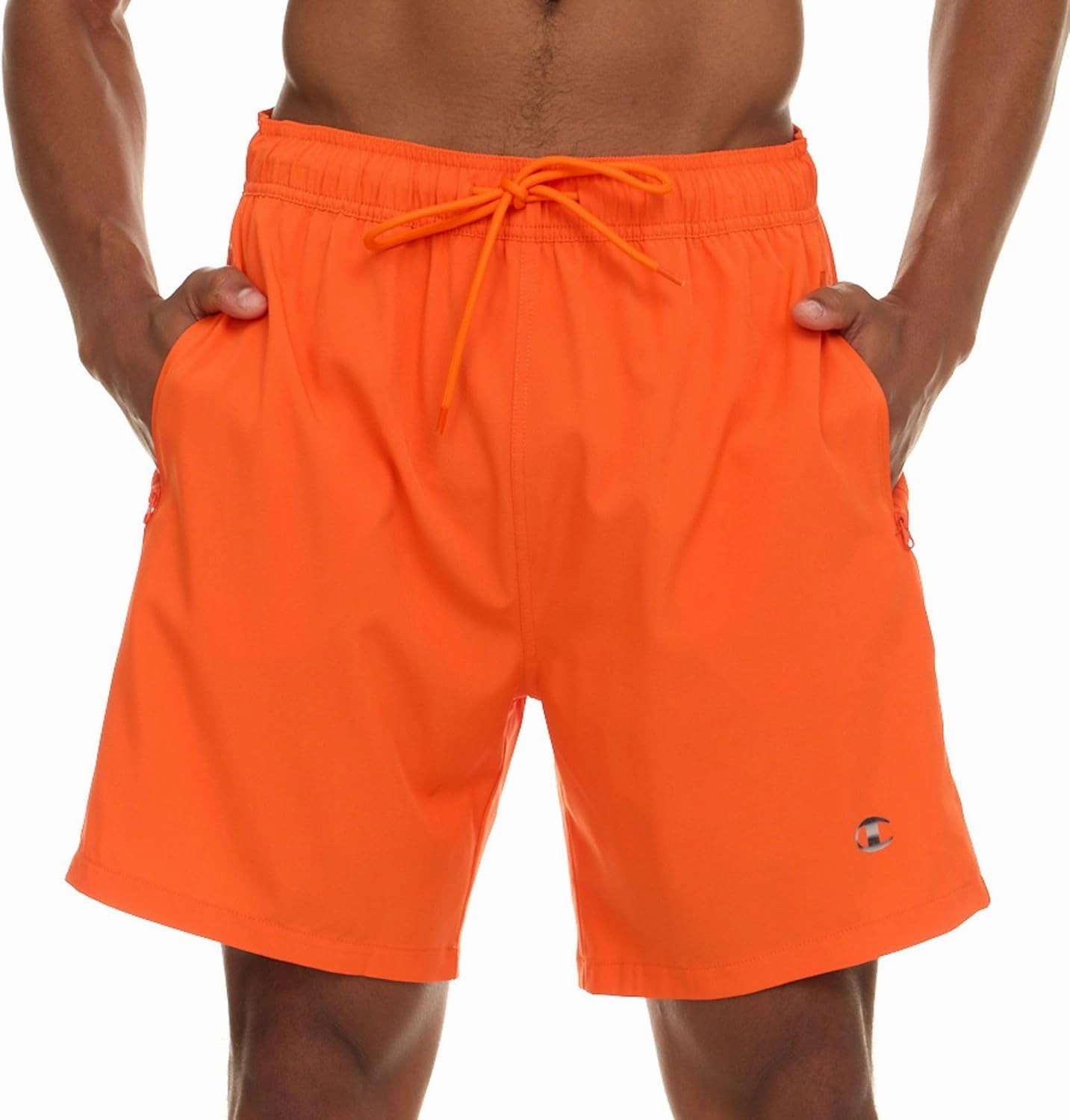 Champion Mens Swim Trunks with Compression Liner, 2 in 1 Mens Bathing Suit Shorts, 7 Inch Inseam Board Shorts for Swimming