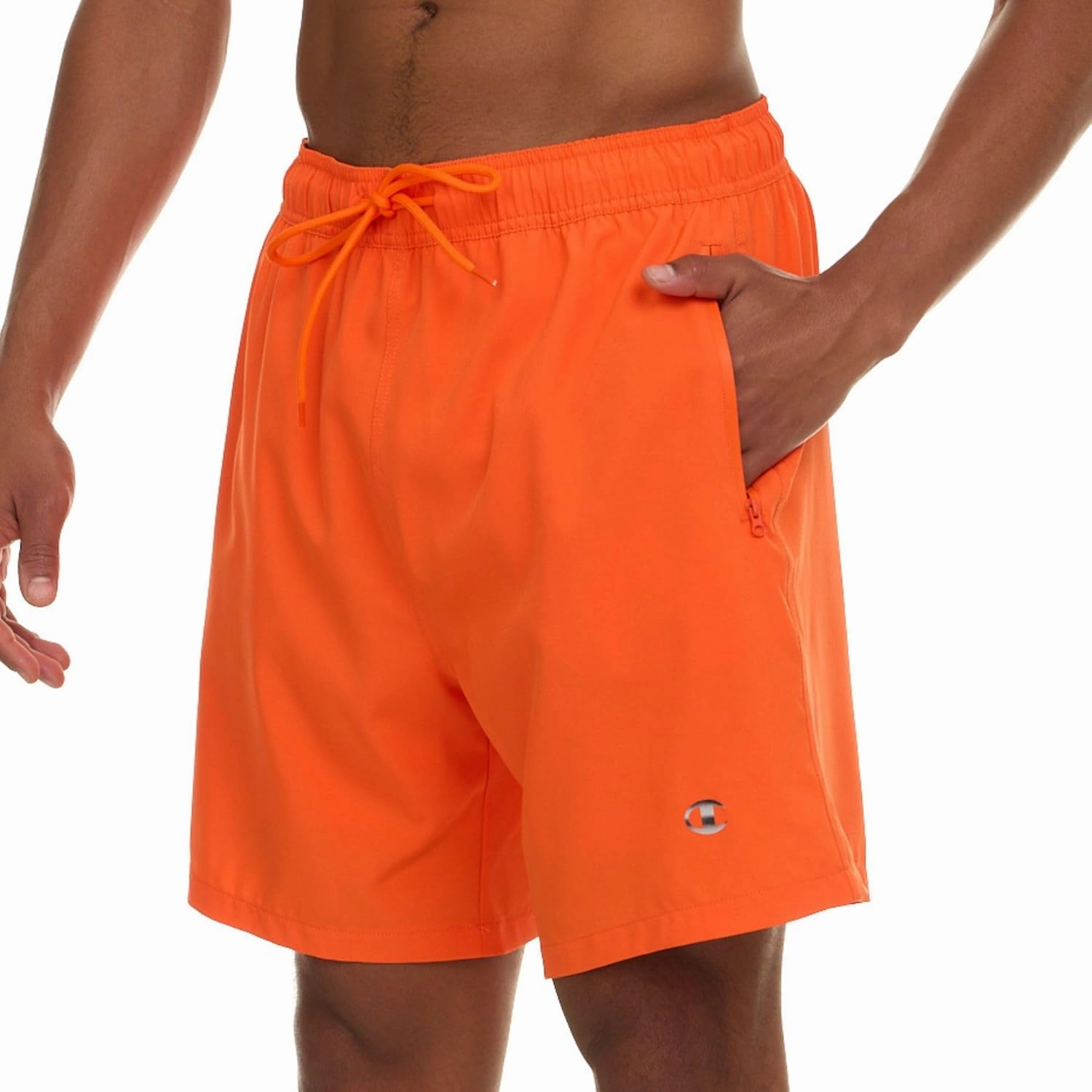 Champion Mens Swim Trunks with Compression Liner, 2 in 1 Mens Bathing Suit Shorts, 7 Inch Inseam Board Shorts for Swimming