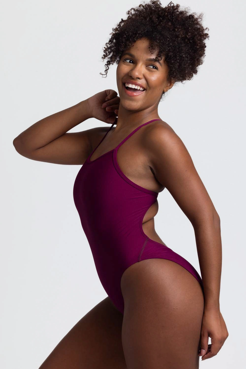 Chevy One Piece Swimsuit - Cabernet