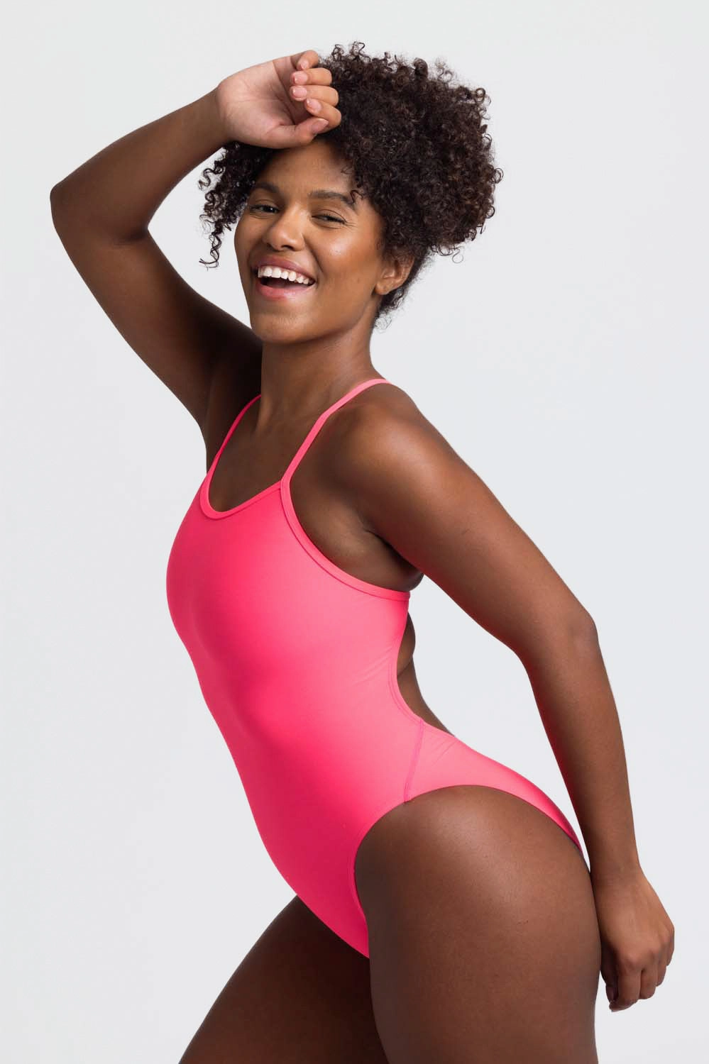 Chevy One Piece Swimsuit - Hot Pink
