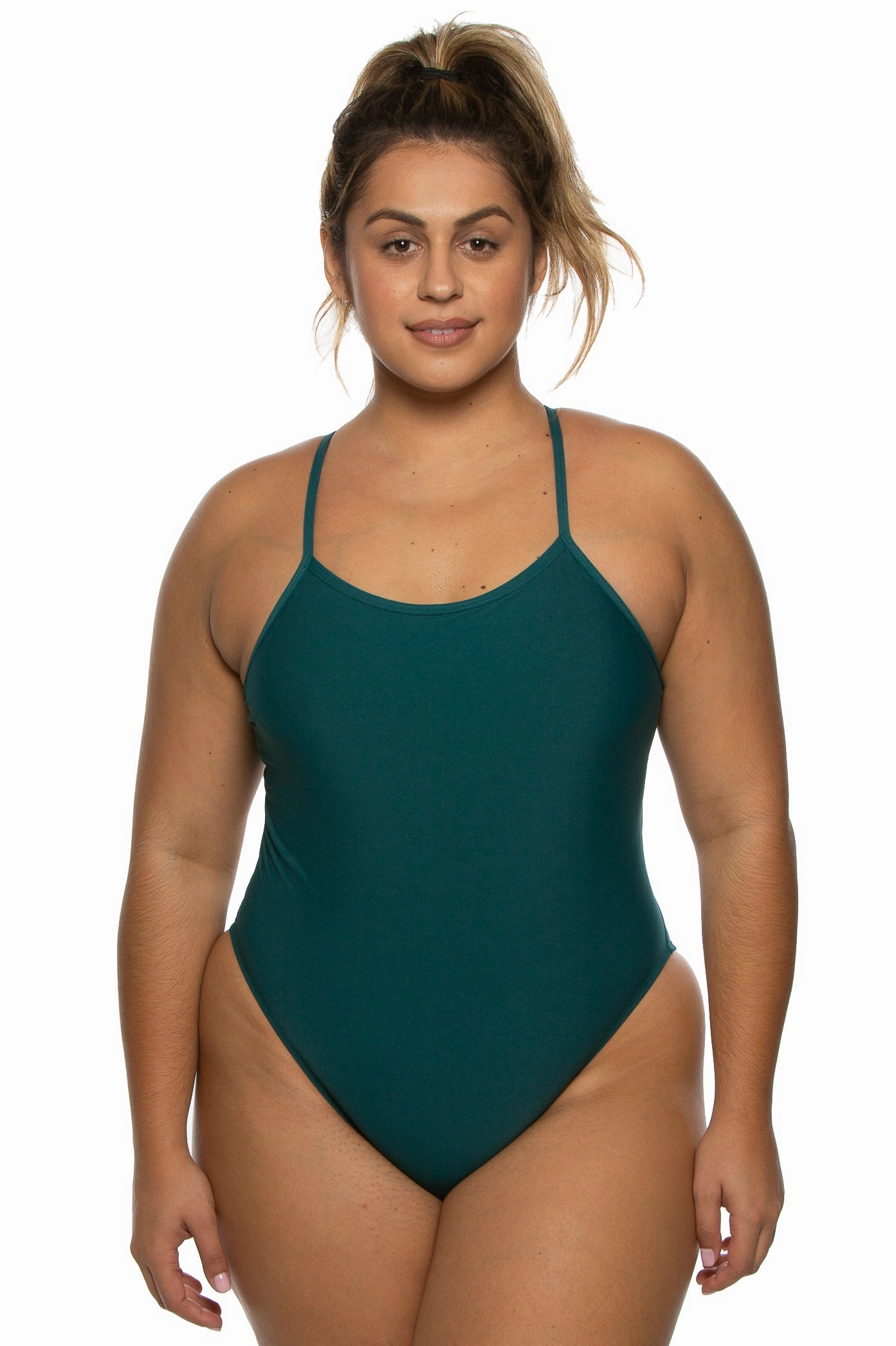 Chevy One Piece Swimsuit - Peacock