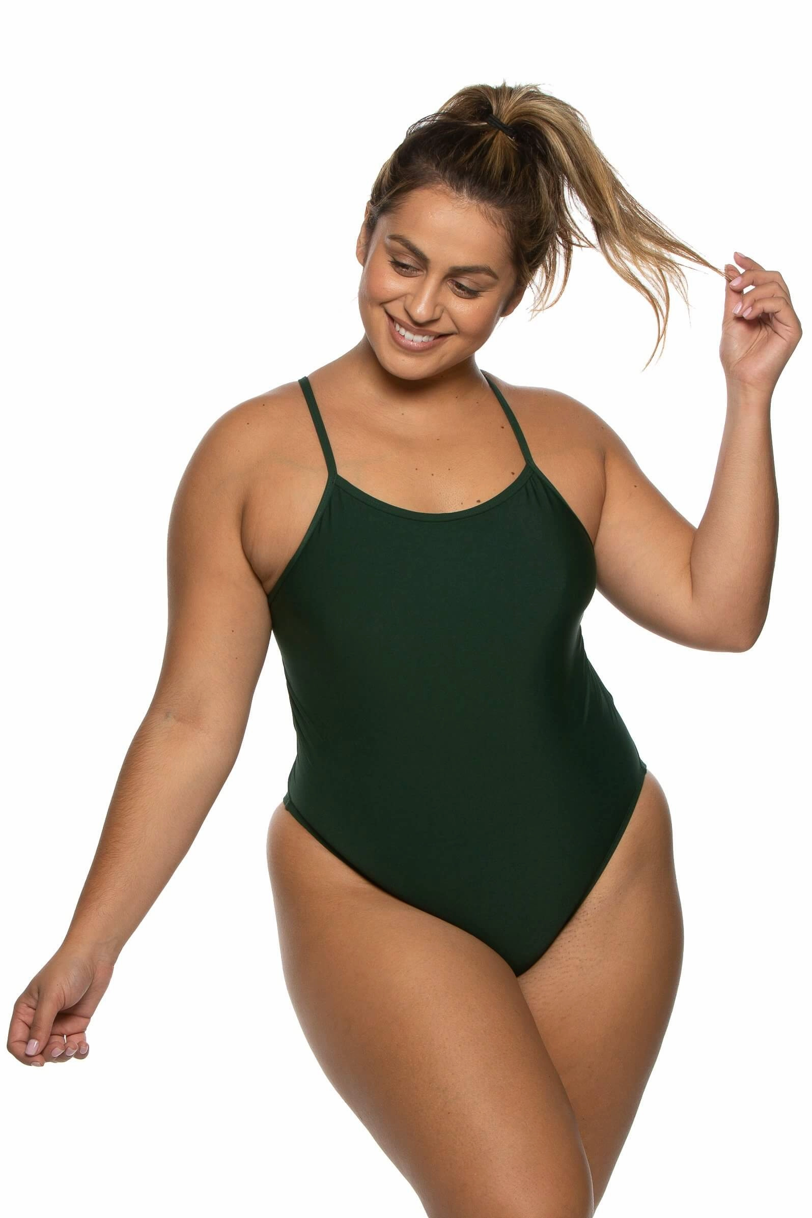 Chevy One Piece Swimsuit - Pine
