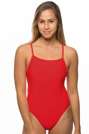Chevy One Piece Swimsuit - Red