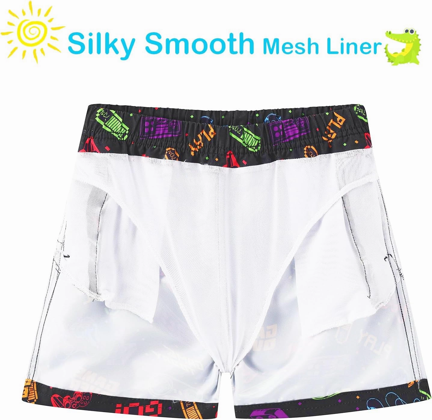 CJMJXPH Boys Swim Trunks Toddler Swim Shorts Little Boys Bathing Suit Swimsuit Swimwear