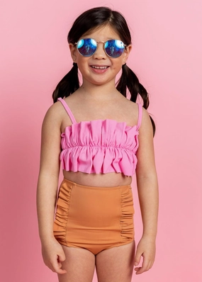Clay | Mini Down in Front Ruffle Bottoms