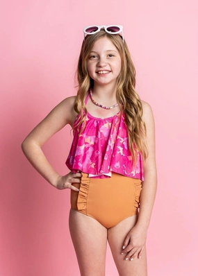 Clay | Youth Down in Front Ruffle Bottoms