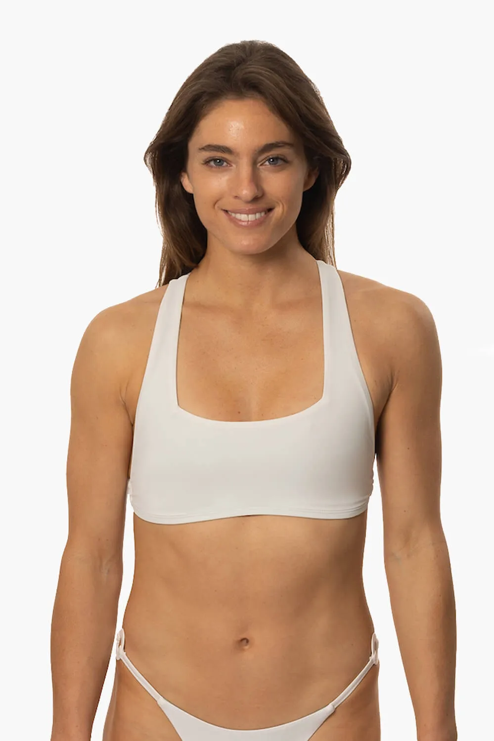 Cleo Bikini Top - White