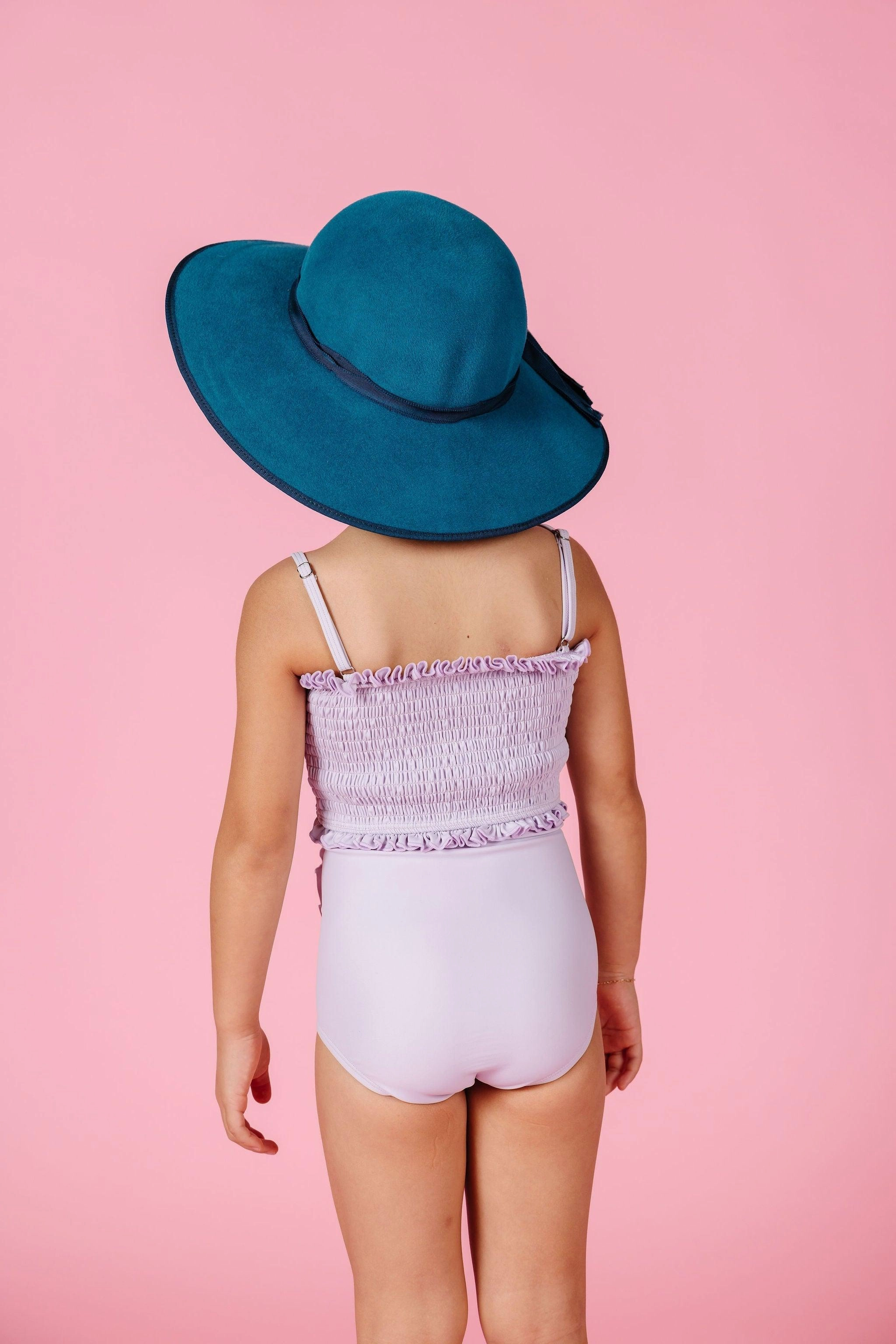 Cotton Purple | Mini Down in Front Ruffle Bottoms
