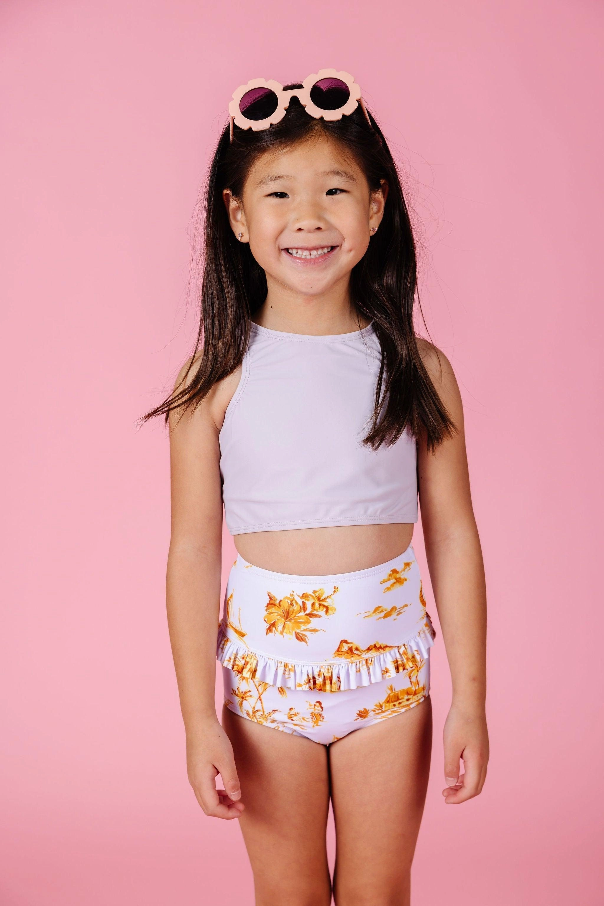 Cotton Purple | Mini Racer Back Top