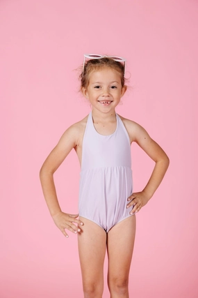 Cotton Purple | Mini Romper One-Piece