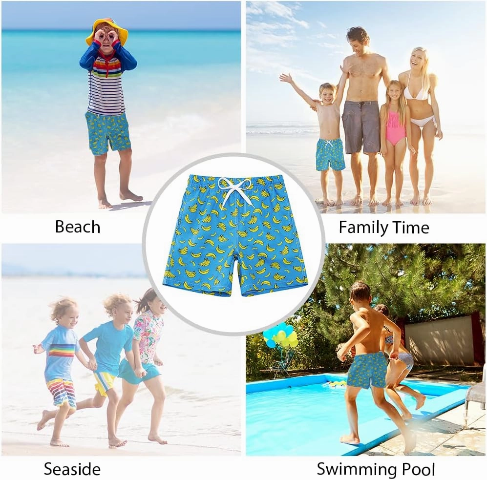 Cozople 7-16T Teen Boys Swim Trunks Quick Dry UPF 50  Swimwear Bathing Suit for Big Boys Beach Swim Boards Shorts