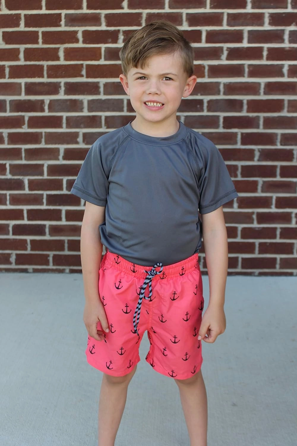 Cozople Boys Swim Trunks Compression Liner Swim Shorts Quick Dry Bathing Suit with Boxer Brief Swimwear 2-20T