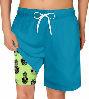 Cozople Boys Swim Trunks Quick Dry Bathing Suits Compression Liner Swim Shorts Swimwear 7-20 Years