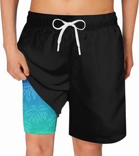Cozople Boys Swim Trunks Quick Dry Bathing Suits Compression Liner Swim Shorts Swimwear 7-20 Years