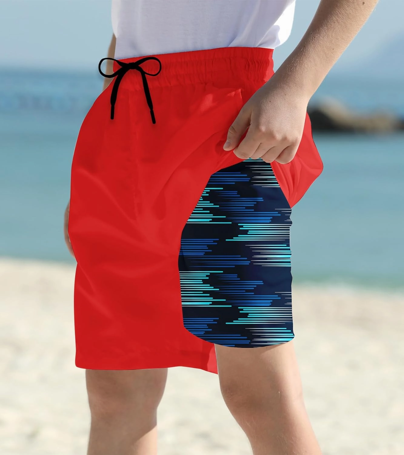 Cozople Boys Swim Trunks Quick Dry Bathing Suits Compression Liner Swim Shorts Swimwear 7-20 Years