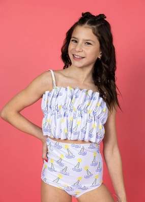 Croc | Youth Oversized Ruffle Top