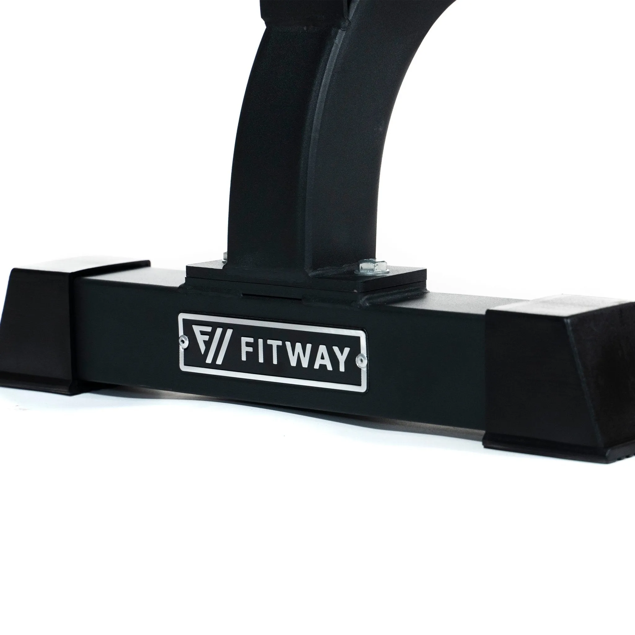 Fitway Flat Bench, Rack Attachments, Fixed Barbell Set (With Stand)