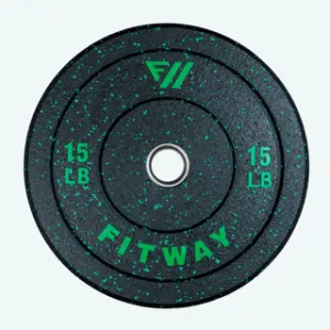 Crowd Favorite Fitway Hi-Temp Bumper Plate - 15lb Trending Now, Ab Wheel, Plate Loaded Equipment