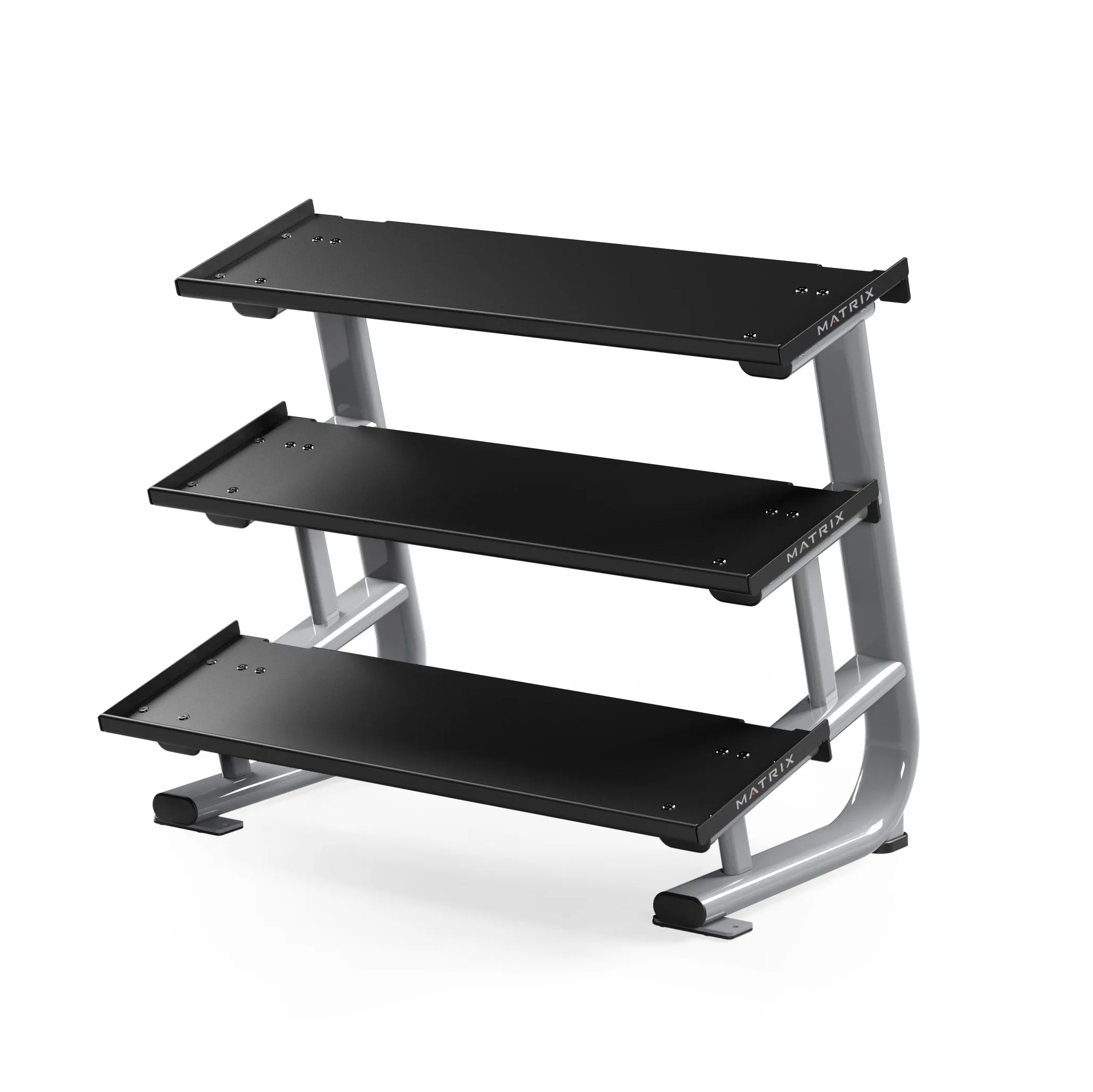 Matrix Magnum Studio Flat-Tray Dumbbell Rack, Bodyweight Exercises