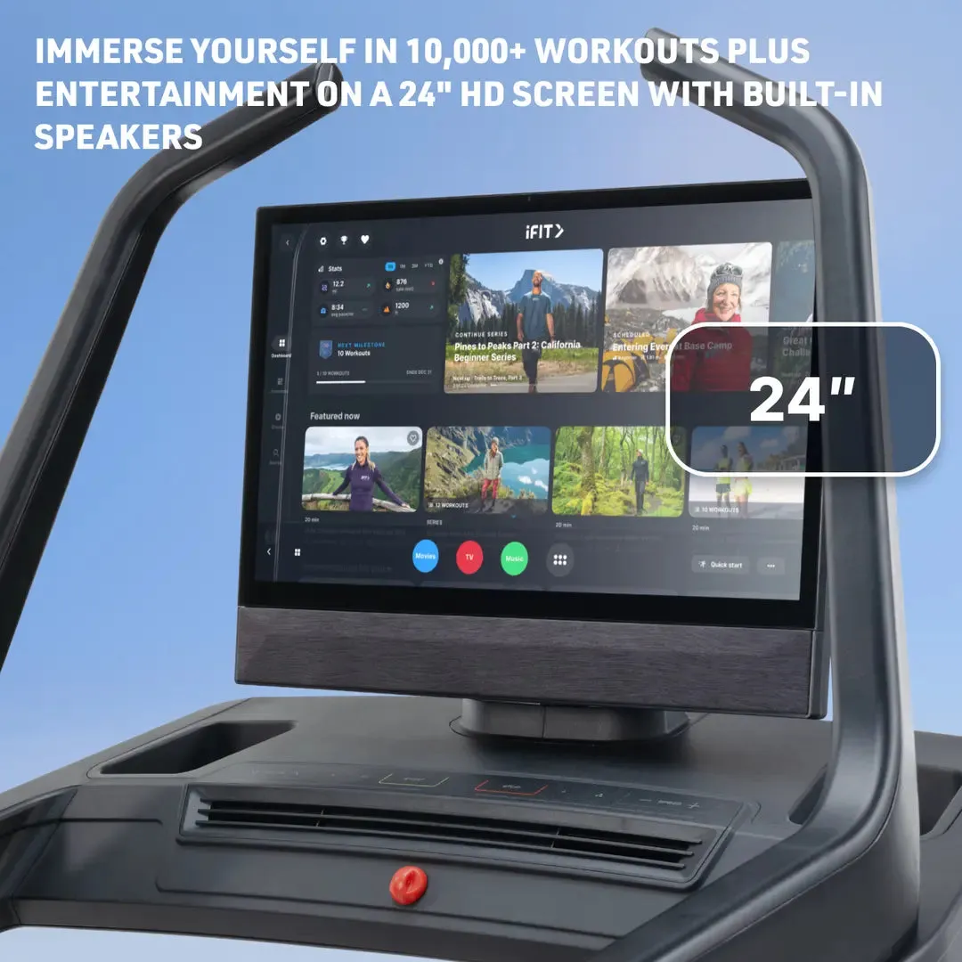 NordicTrack - X24 Treadmill - NEW 2025, Cable machine attachments, Best massage gun for back pain, Bodyweight Training