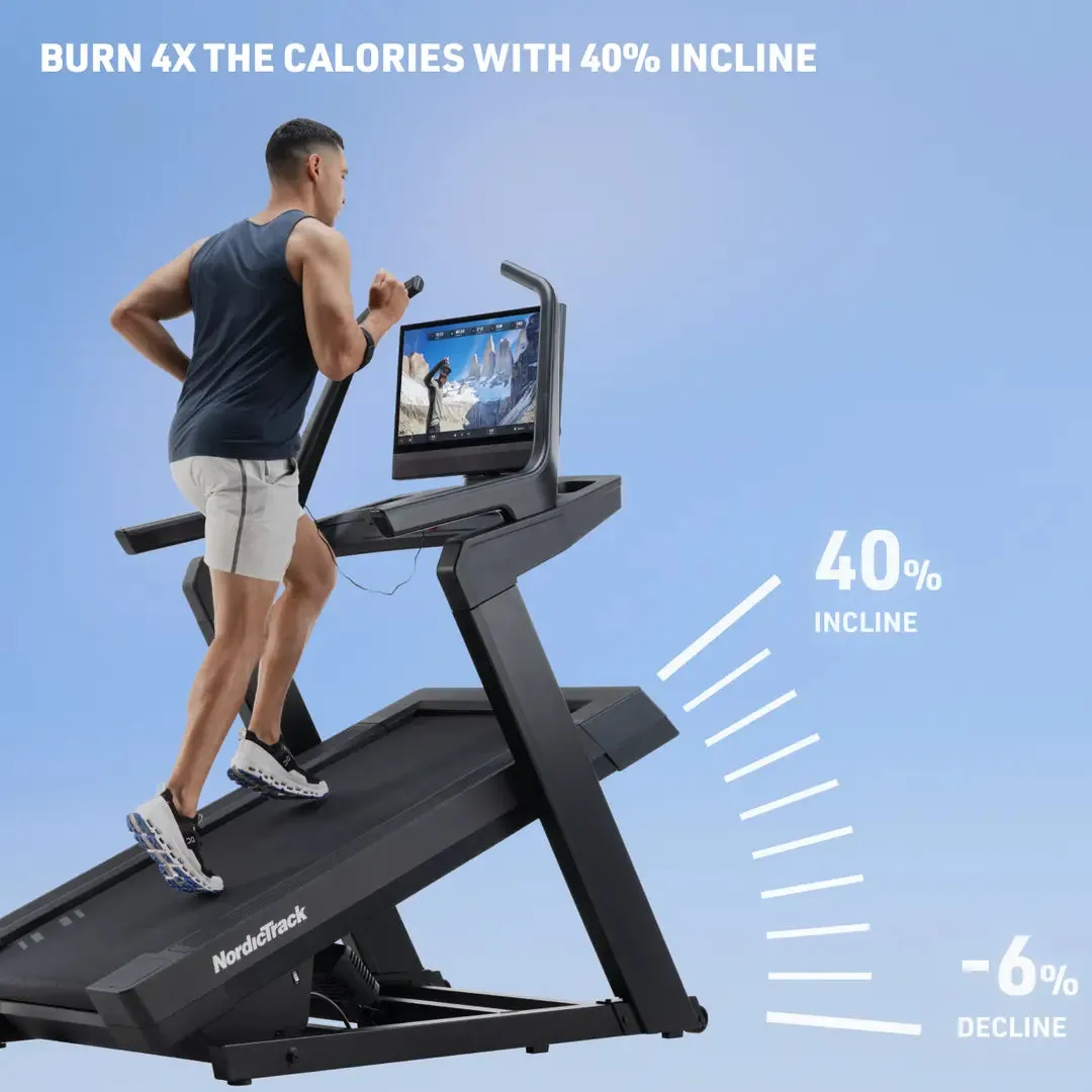 NordicTrack - X24 Treadmill - NEW 2025, Compression Boots, Battle ropes