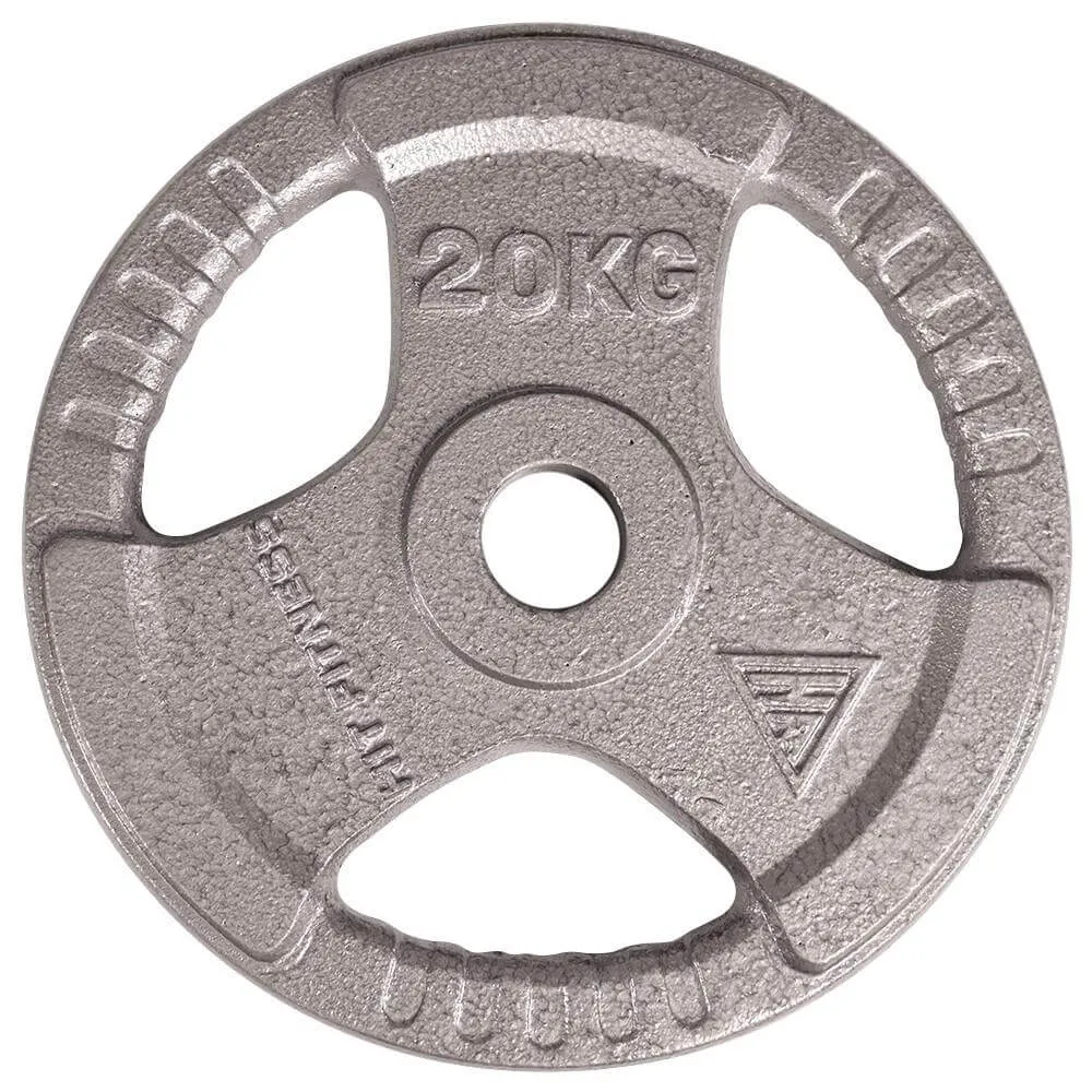 Crowd Favorite Olympic Cast Iron Tri-Grip Disc | 20kg Too Good to Miss, Weightlifting chalk