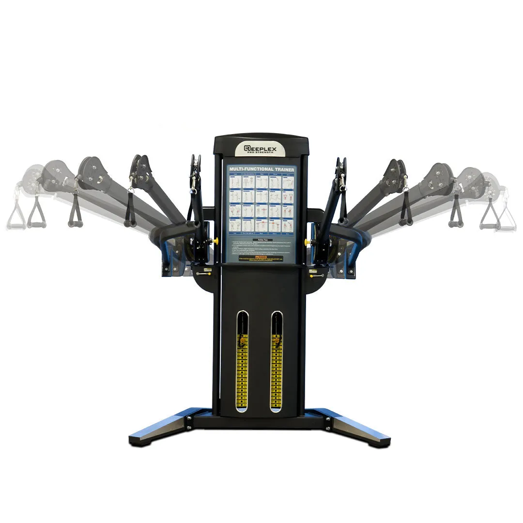 Reeplex Commercial Multi-Functional Trainer 2 x 90kg Weight Stacks, Flooring
