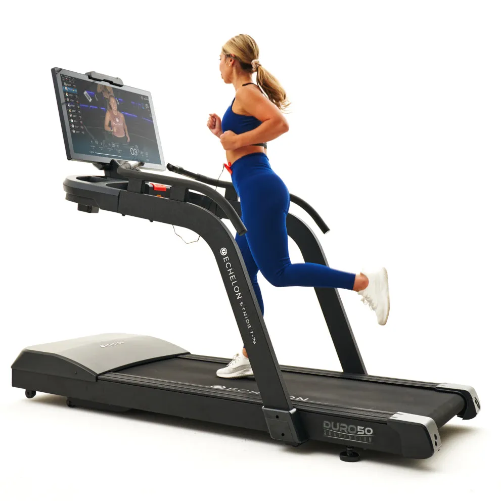 Stride-7s Commercial Treadmill w/ 32" Touchscreen, Cyber Monday gym equipment, Solar powered treadmill