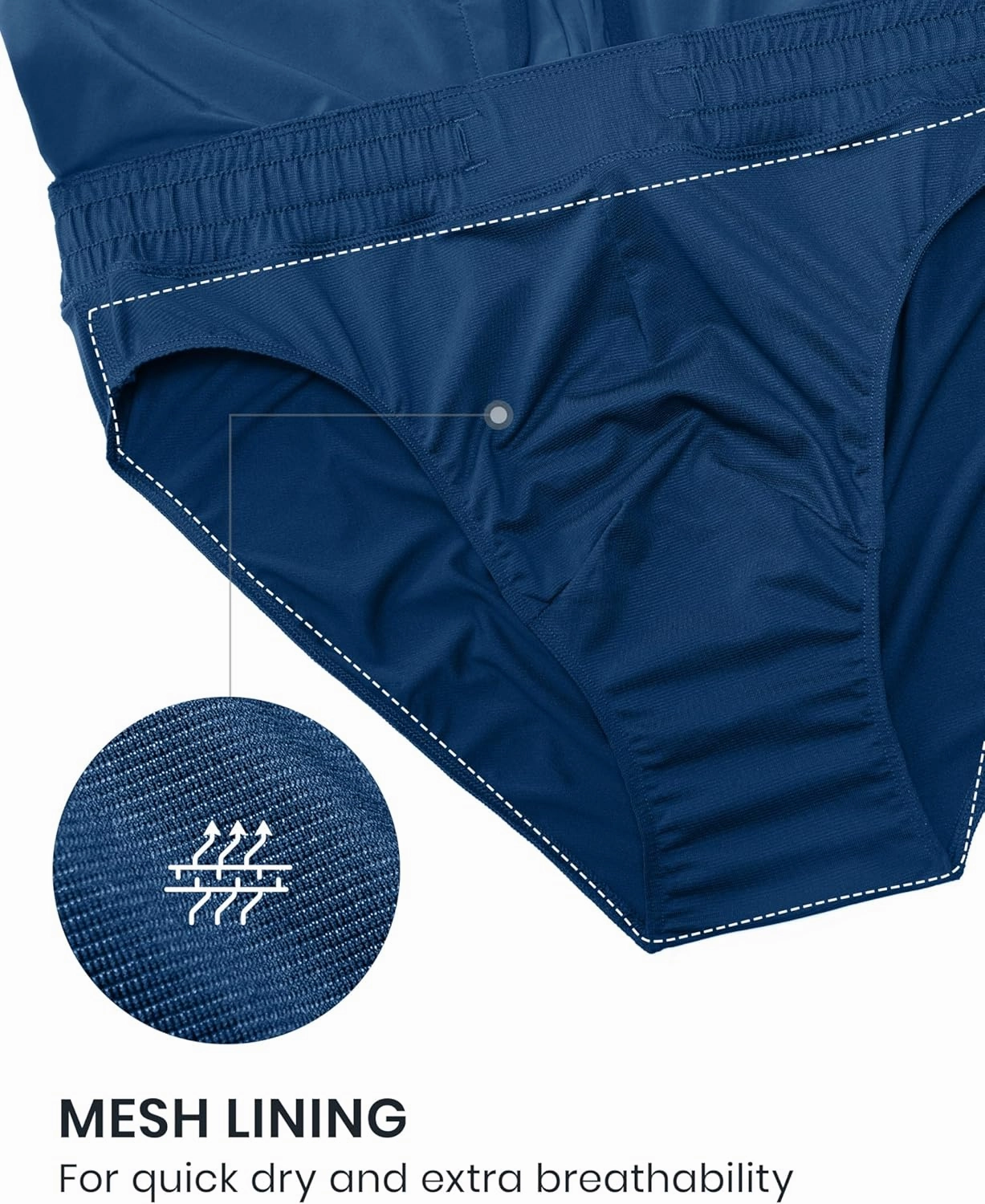 CRZ YOGA Mens Swim Trunks 7'' Quick Dry Mesh Lining Athletic Casual Swimwear Shorts with Zipper Pockets