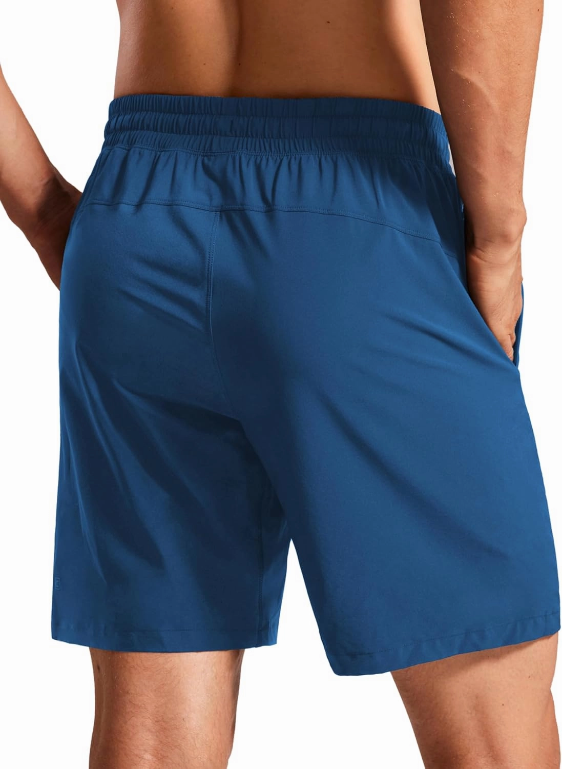 CRZ YOGA Mens Swim Trunks 7'' Quick Dry Mesh Lining Athletic Casual Swimwear Shorts with Zipper Pockets