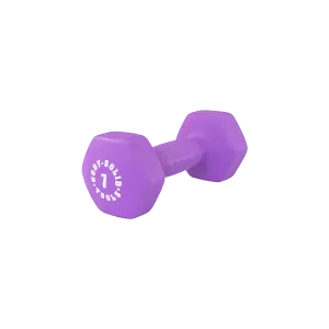 Daily Deal Bodysolid Dark Purple 7lb Neoprene Dumbbell Newly Launched, Functions, Resistance Bands,Tubes