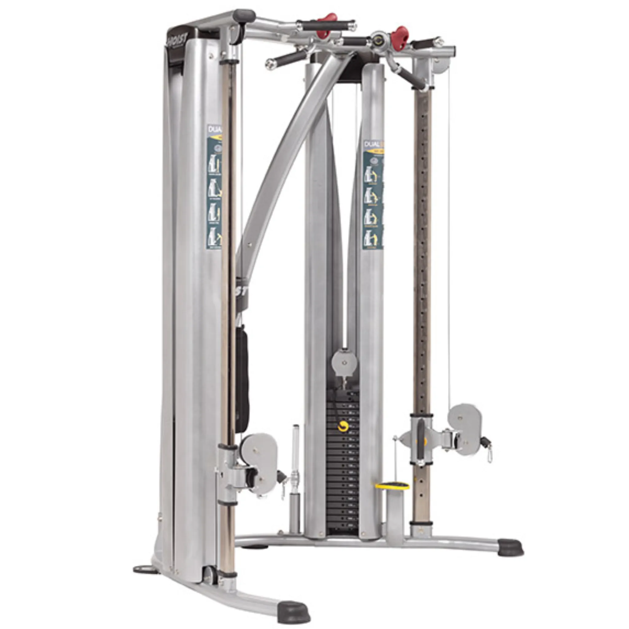 HD-3000 Dual Pulley Functional Trainer, Bowflex SelectTech dumbbells, Wall mounted bike rack, Indoor Bikes