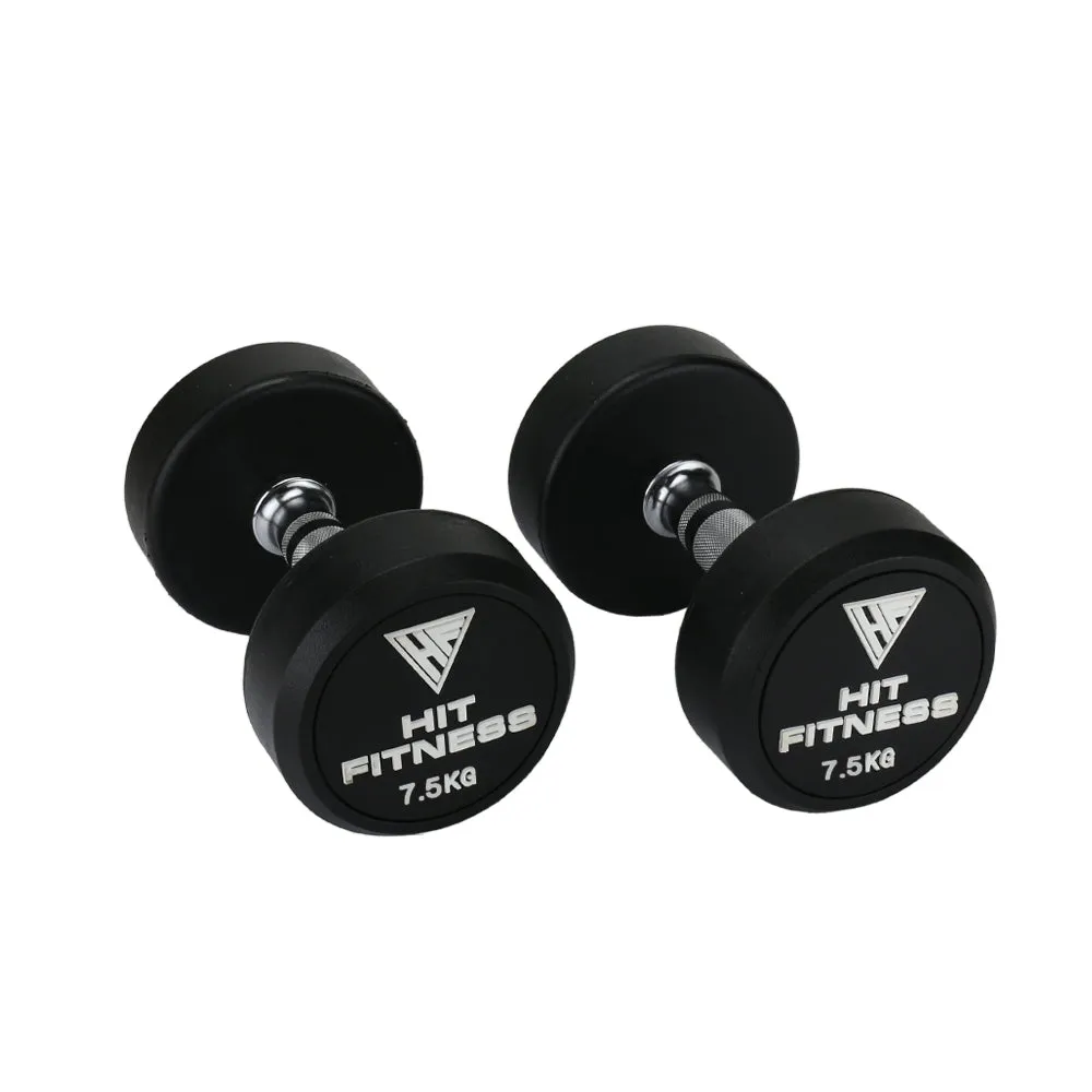 Daily Deal Hit Fitness Round Rubber Dumbbells | 7.5kg Style Meets Function, Battle ropes