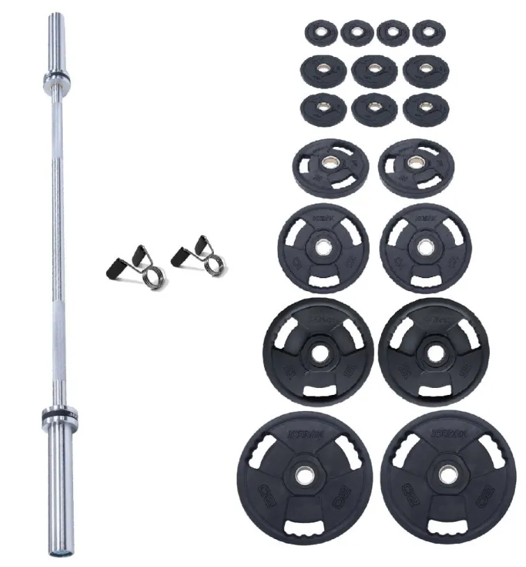 Daily Deal Jordan 140kg Classic Rubber Olympic Disc and Bar Set New Arrival, Foam roller high density, Spin bike with monitor, Rear Drive